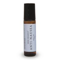 Irene Organics Anti-Nausea aromatherapy roll-on offers natural relief with its essential oil blend.
