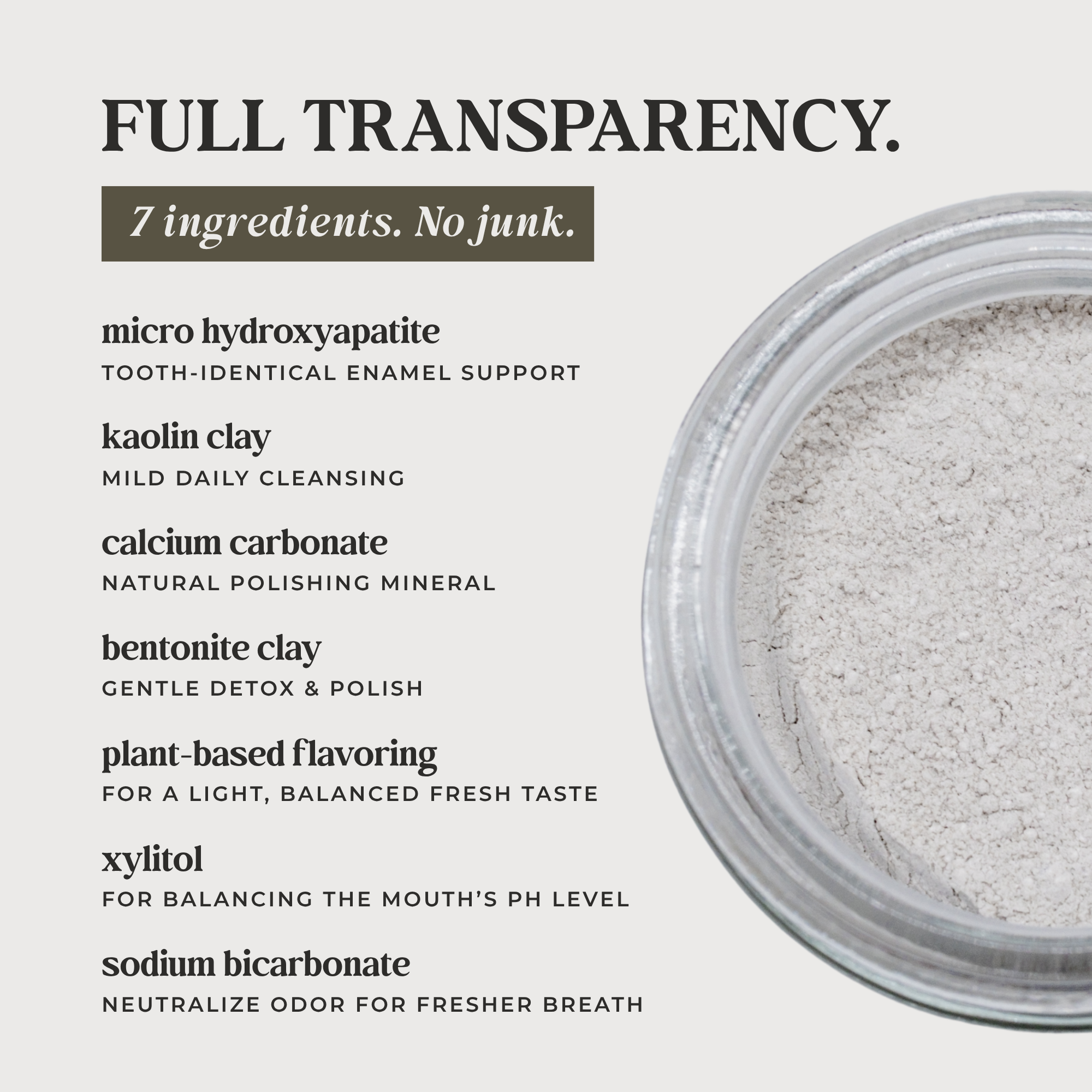 Remineralizing Tooth Powder with Hydroxyapatite + Xylitol