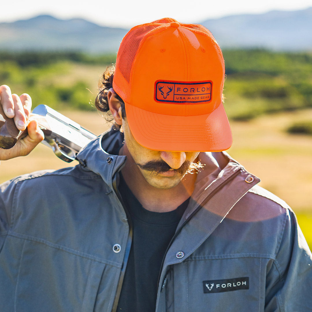 Blaze Orange Mesh Hat