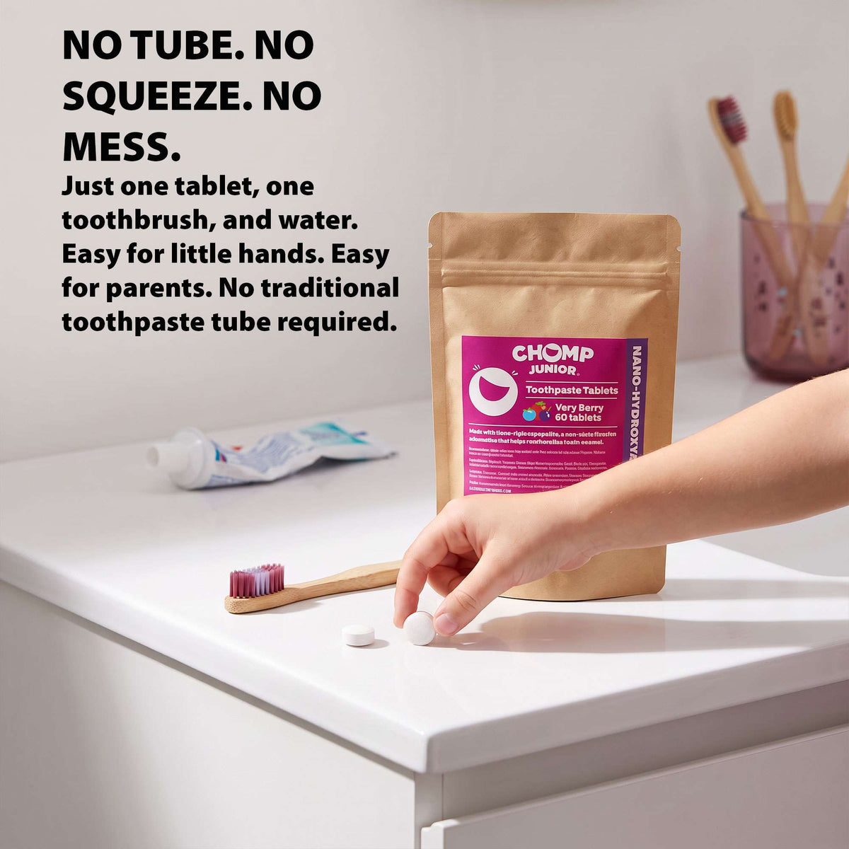 Very Berry Kids NHAP Toothpaste Tablets