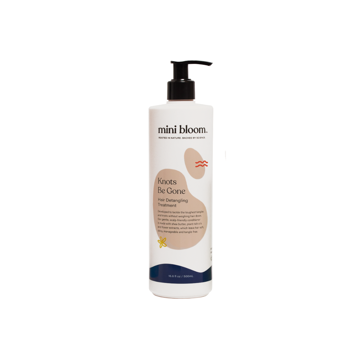Mini Bloom's Knots Be Gone hair detangling treatment promises soft, manageable, and tangle-free hair.
