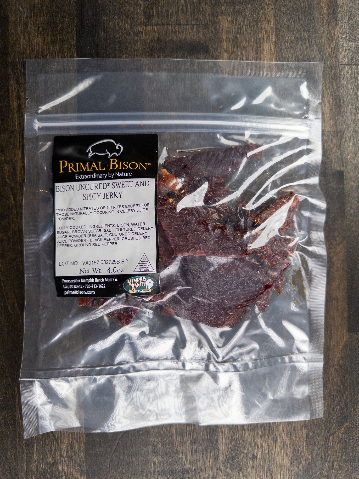Primal Bison Premium Snack Pack