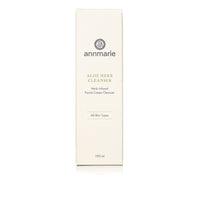 Annmarie's Aloe Herb Cleanser in a white box promises a herb-infused facial cream cleansing for all skin types.
