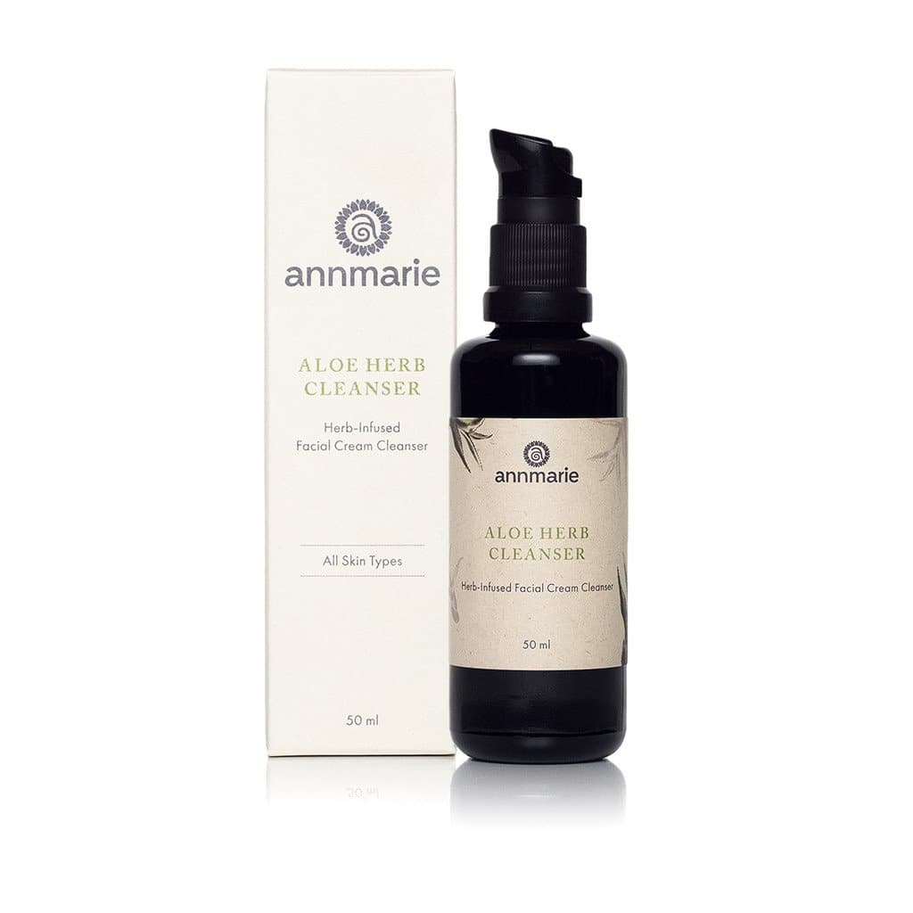 Annmarie Aloe Herb Cleanser product is displayed with its box.
