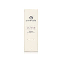 Annmarie's anti-aging facial oil for dry or mature skin promises restorative facial moisturizing on its packaging.
