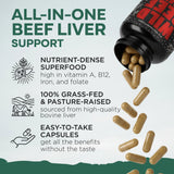 Grass-Fed Beef Liver Capsules – Vitality & Immune Boost