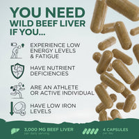 Grass-Fed Beef Liver Capsules – Vitality & Immune Boost