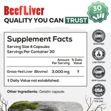 Grass-Fed Beef Liver Capsules – Vitality & Immune Boost