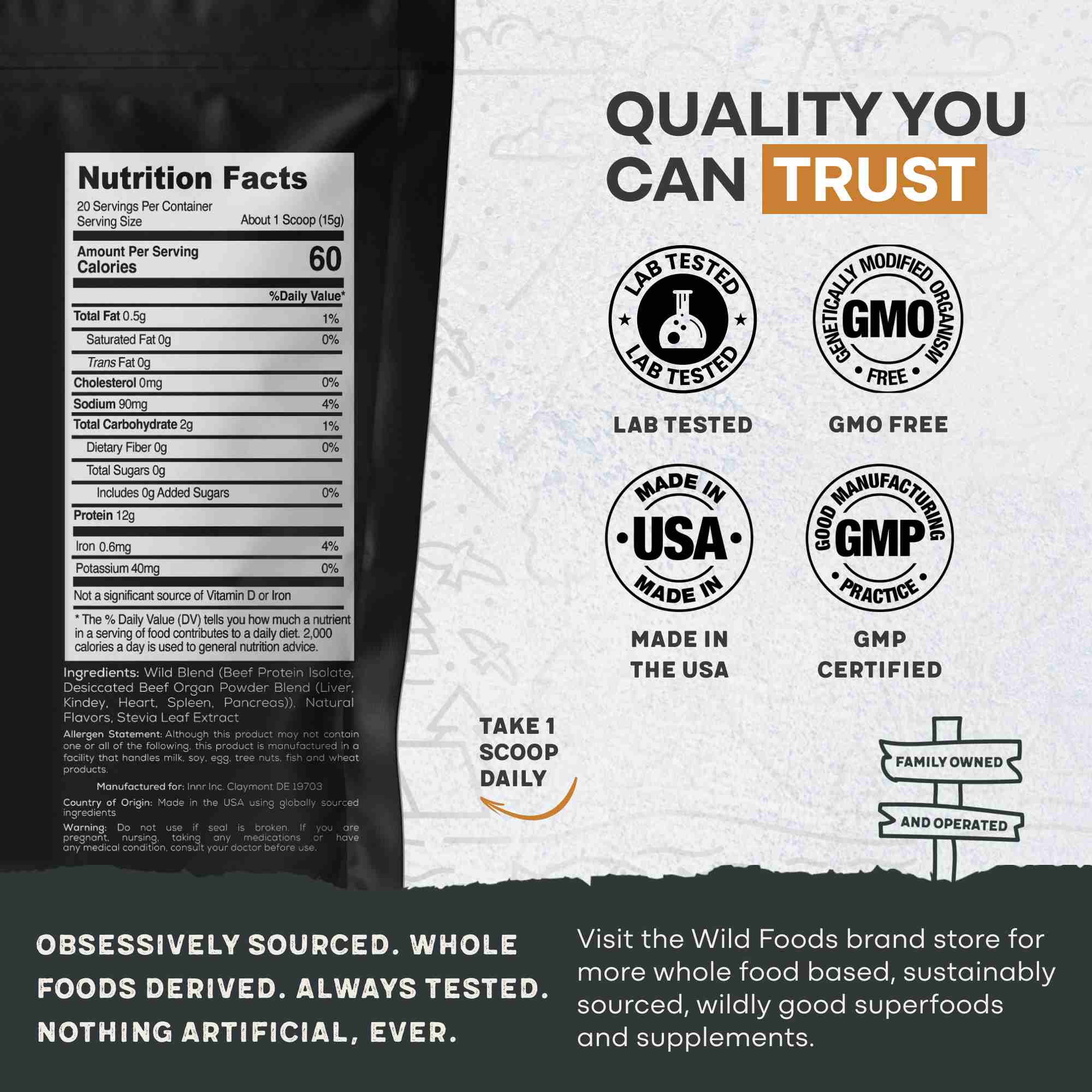 Grass-Fed Muscle Recovery Beef Protein