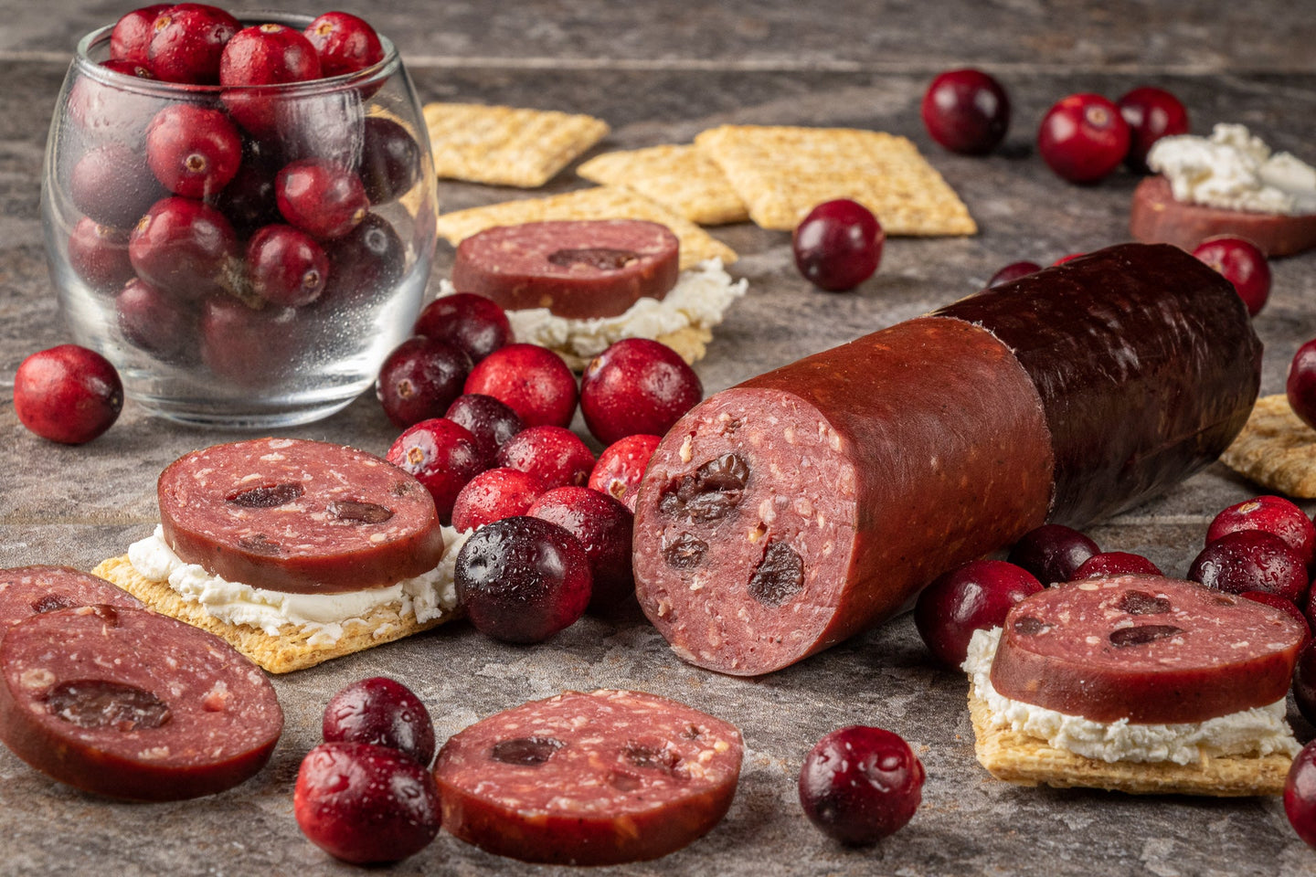 Bison Summer Sausage - Cranberry