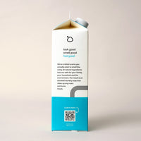 A sustainable laundry soap in milk carton packaging promises all-natural scents for a fresh, clean home.
