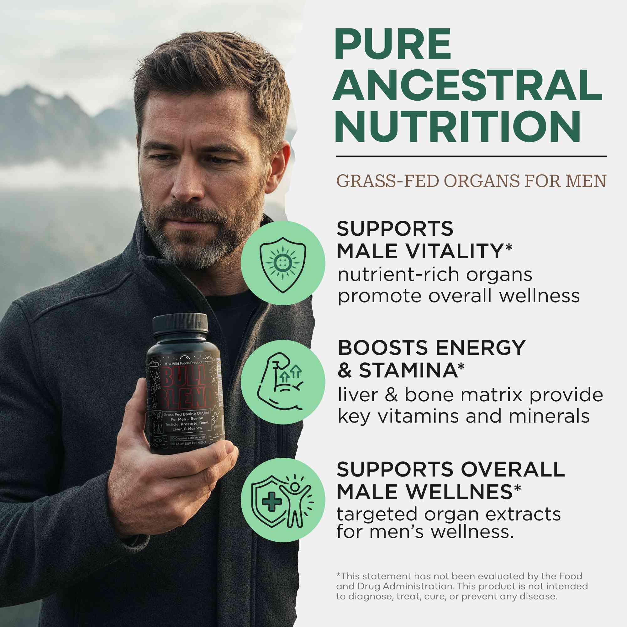 Bull Blend – Natural Male Hormone & Energy Support