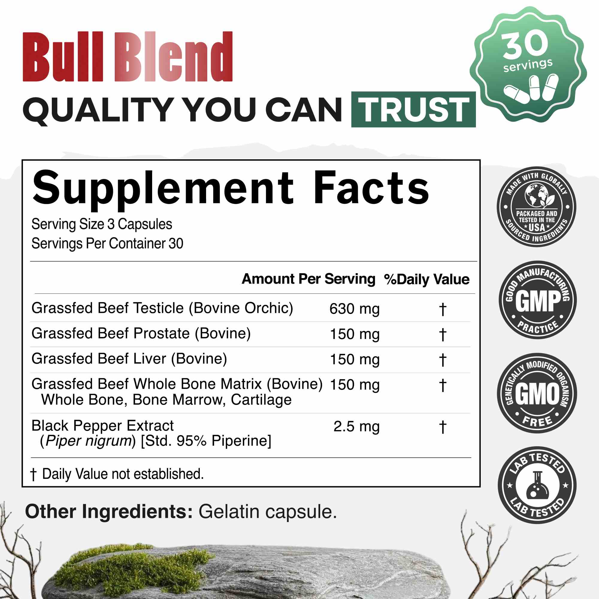 Bull Blend – Natural Male Hormone & Energy Support