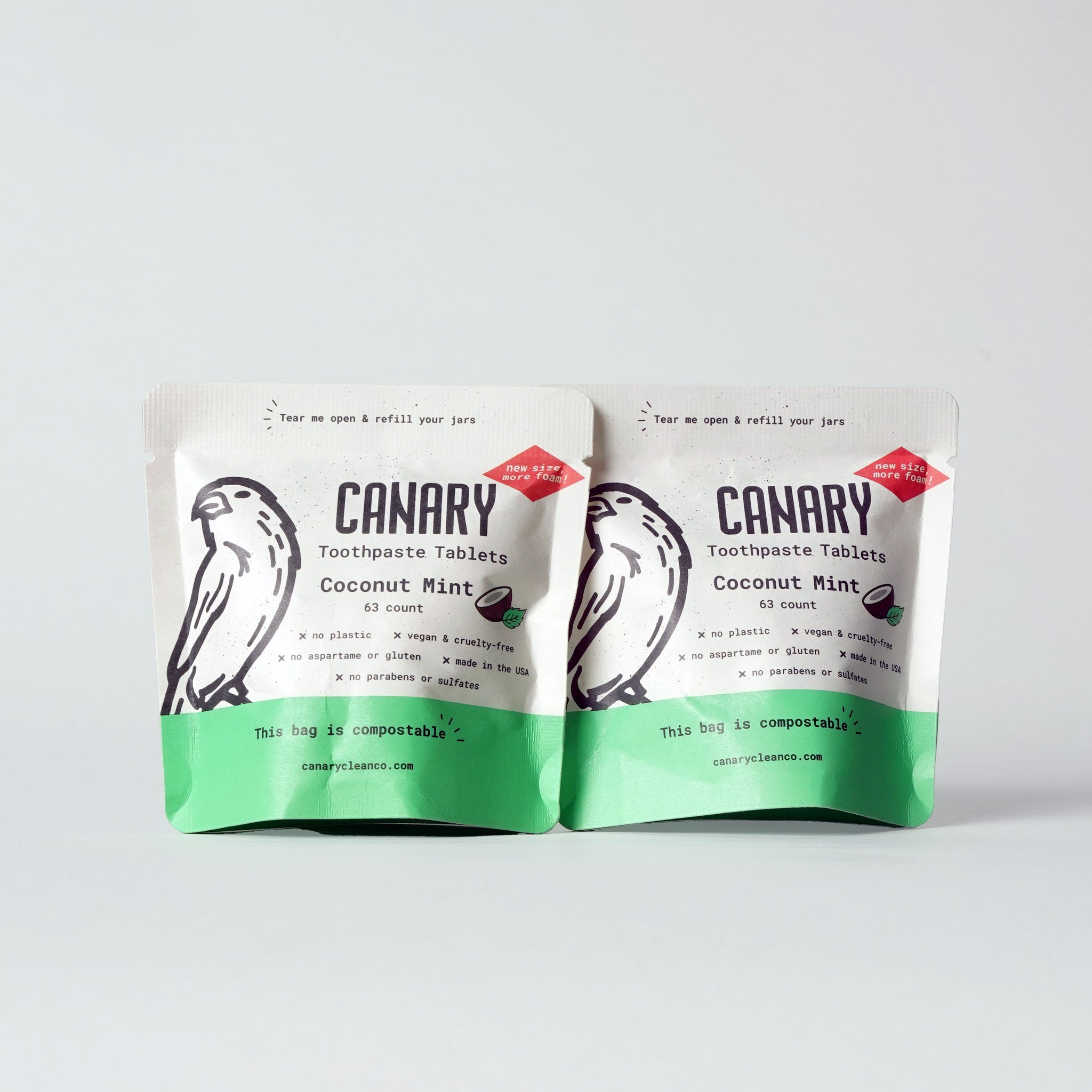 Coconut Mint Toothpaste Tablets