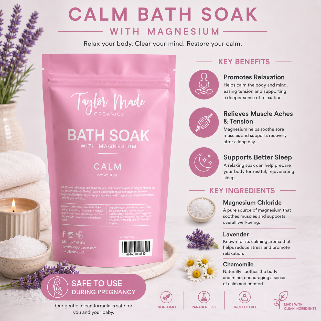 Bath Soaks with Magnesium