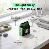 Charcoal Mint Dental Floss - Plastic-Free and Vegan