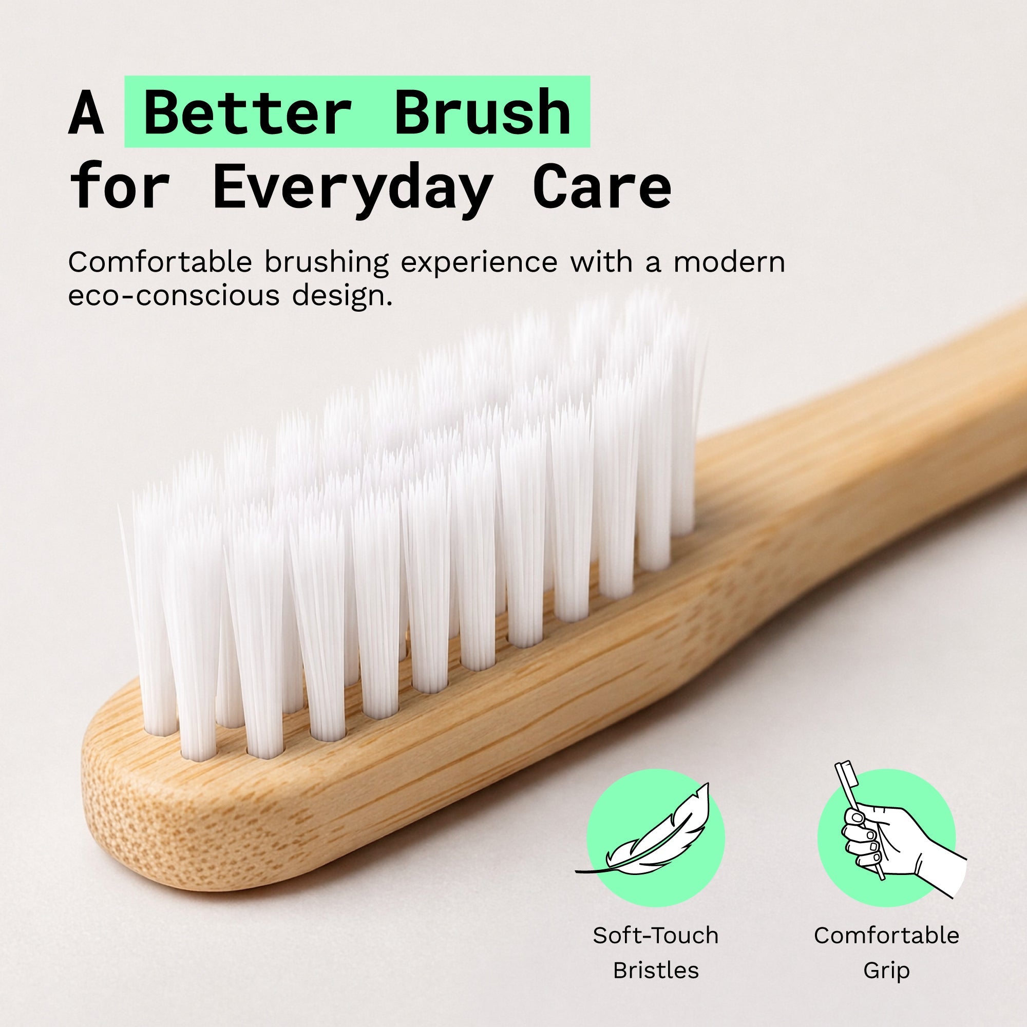 Fully Compostable Bamboo Toothbrush