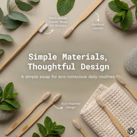 Fully Compostable Bamboo Toothbrush