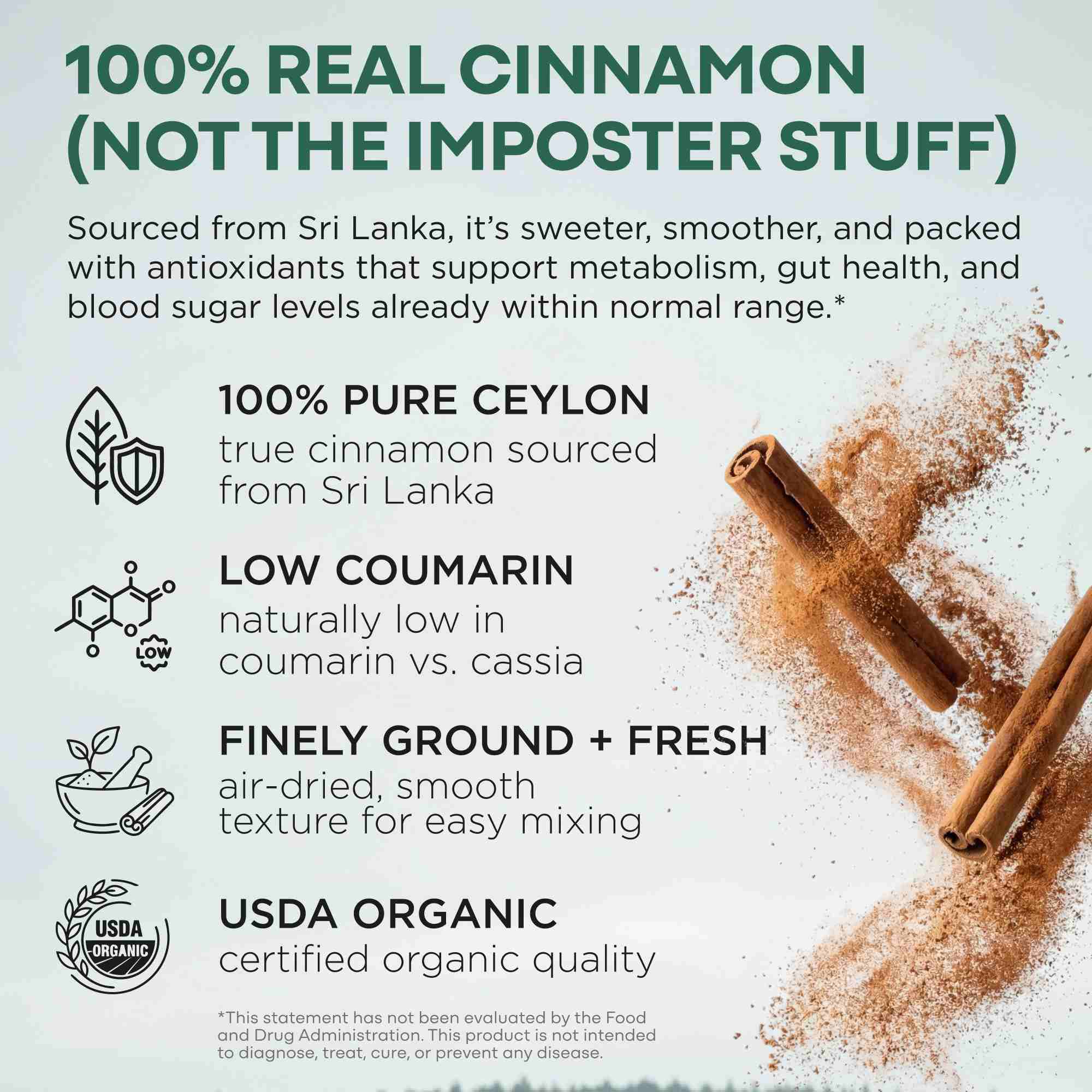 Organic Ceylon Cinnamon Powder