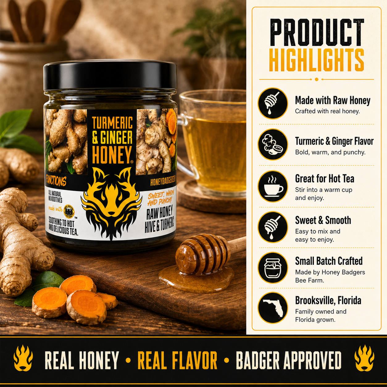 Turmeric & Ginger Honey