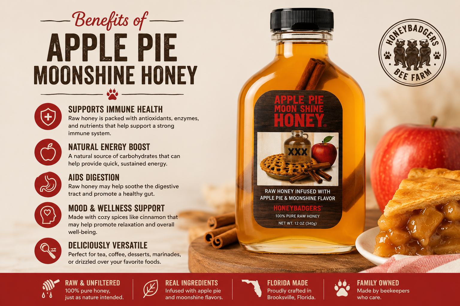 Apple Pie Moonshine Honey