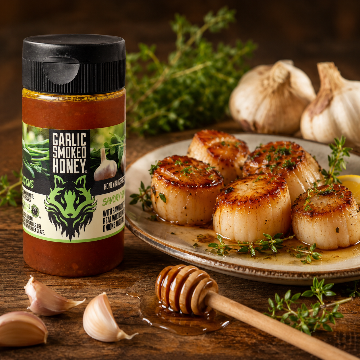 Smoked Garlic Honey