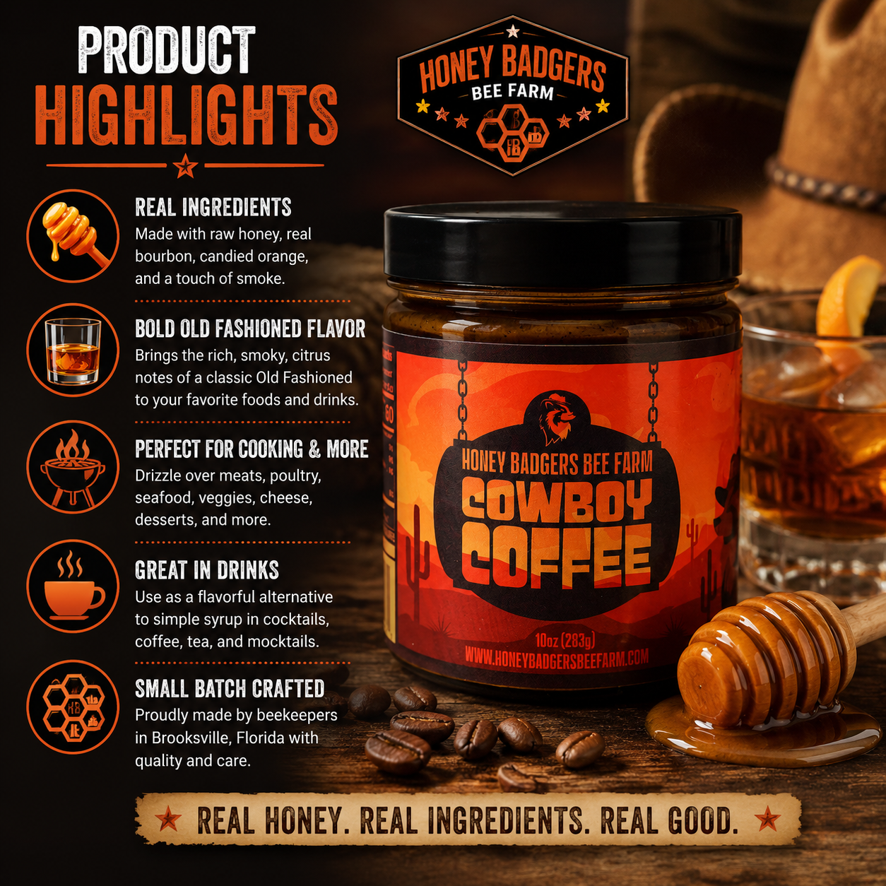 Cowboy Coffee - Instant Honey Coffee