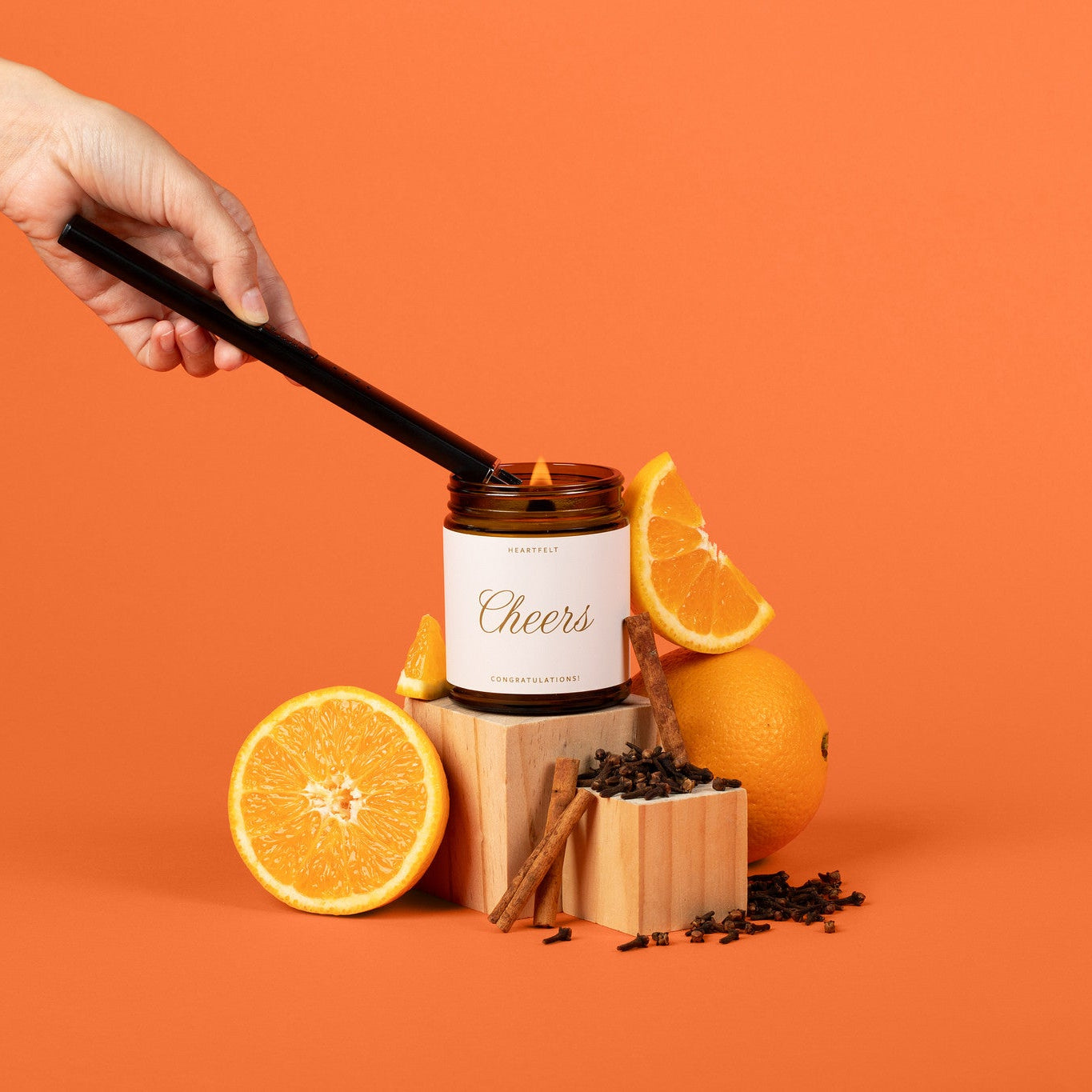Cheers! Congratulations Jar Candle