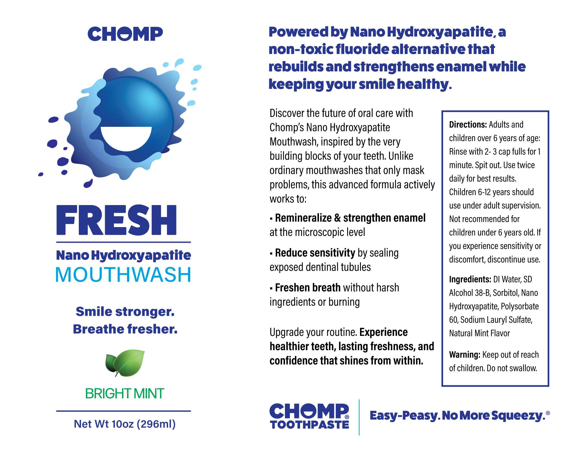 FRESH! Nano Hydroxyapatite Mouthwash