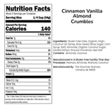Cinnamon Vanilla Almond Crumbles