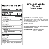 Cinnamon Vanilla Almond Granola Bars