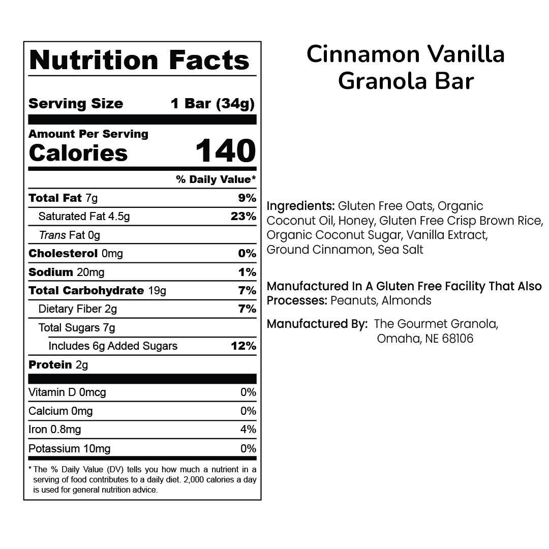 Cinnamon Vanilla Granola Bars