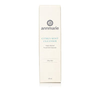 Annmarie Citrus Mint Cleanser promotes their herb-infused facial gel cleanser for oily skin.

