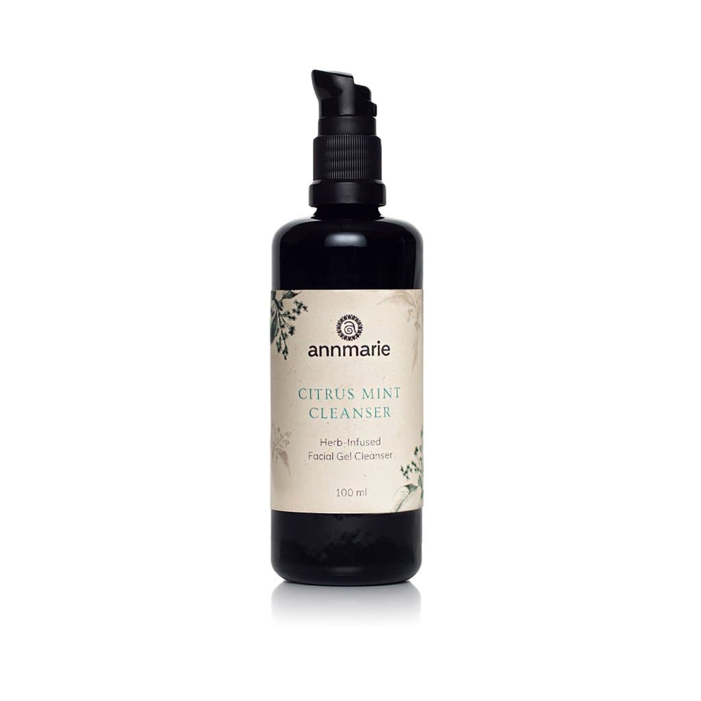 Annmarie Citrus Mint Cleanser bottle presents its herb-infused facial gel cleanser.
