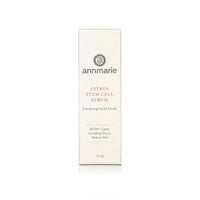 Annmarie's Citrus Stem Cell Serum, an energizing facial serum for all skin types, promises radiant and youthful skin.
