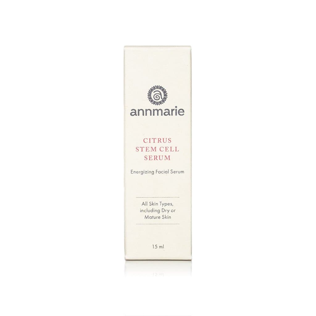Annmarie's Citrus Stem Cell Serum, an energizing facial serum for all skin types, promises radiant and youthful skin.

