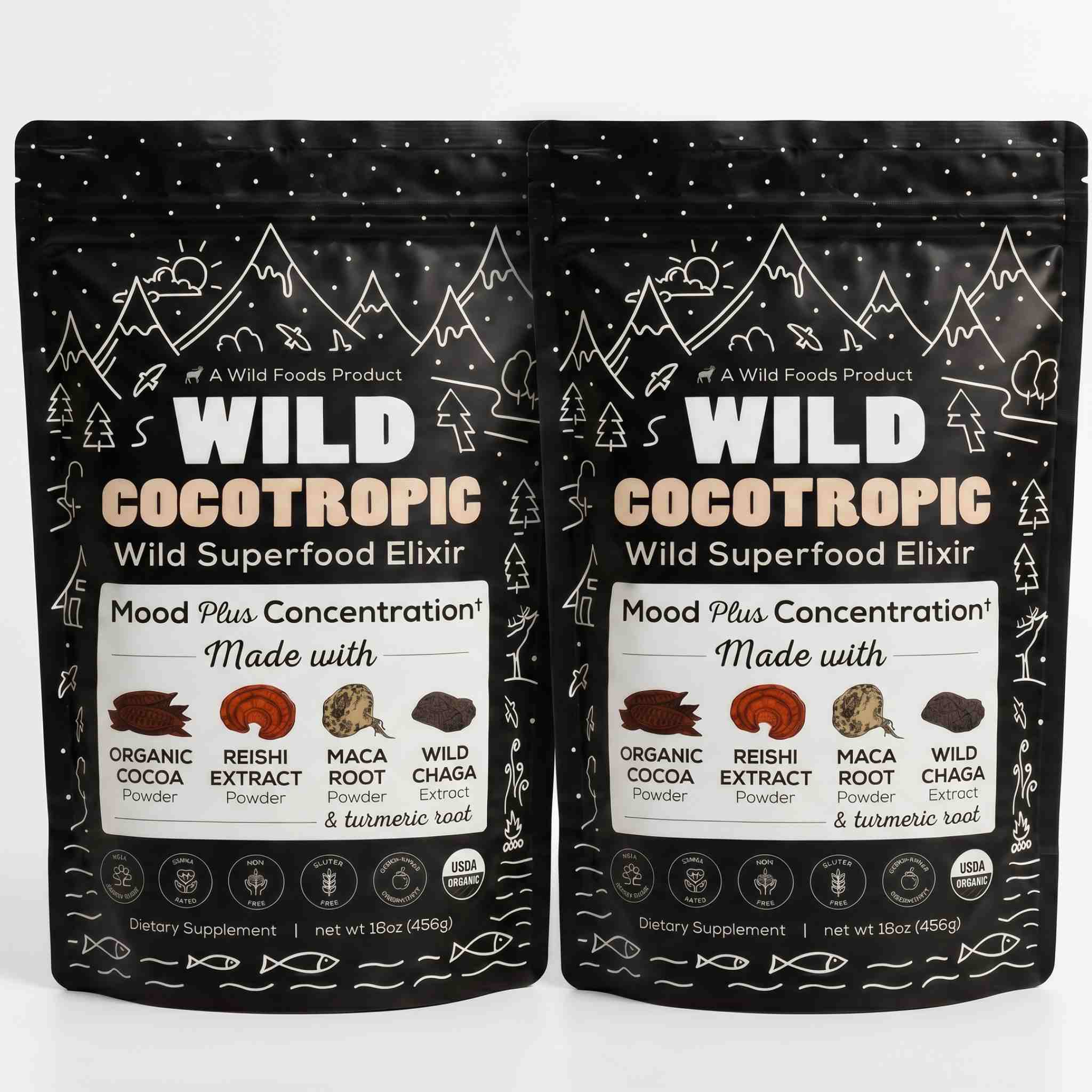 CocoTropic Organic Mushroom Mix for Energy & Focus