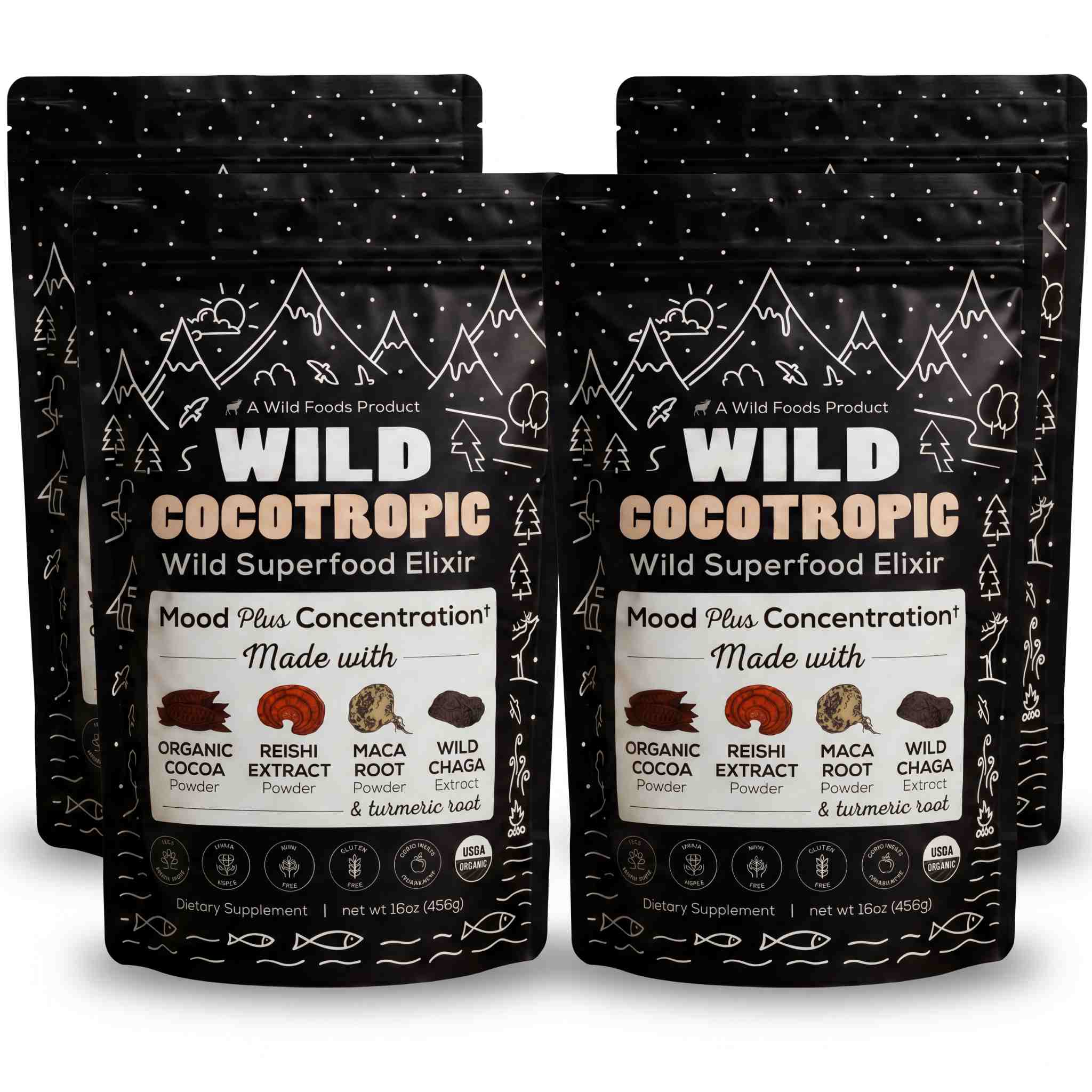 CocoTropic Organic Mushroom Mix for Energy & Focus