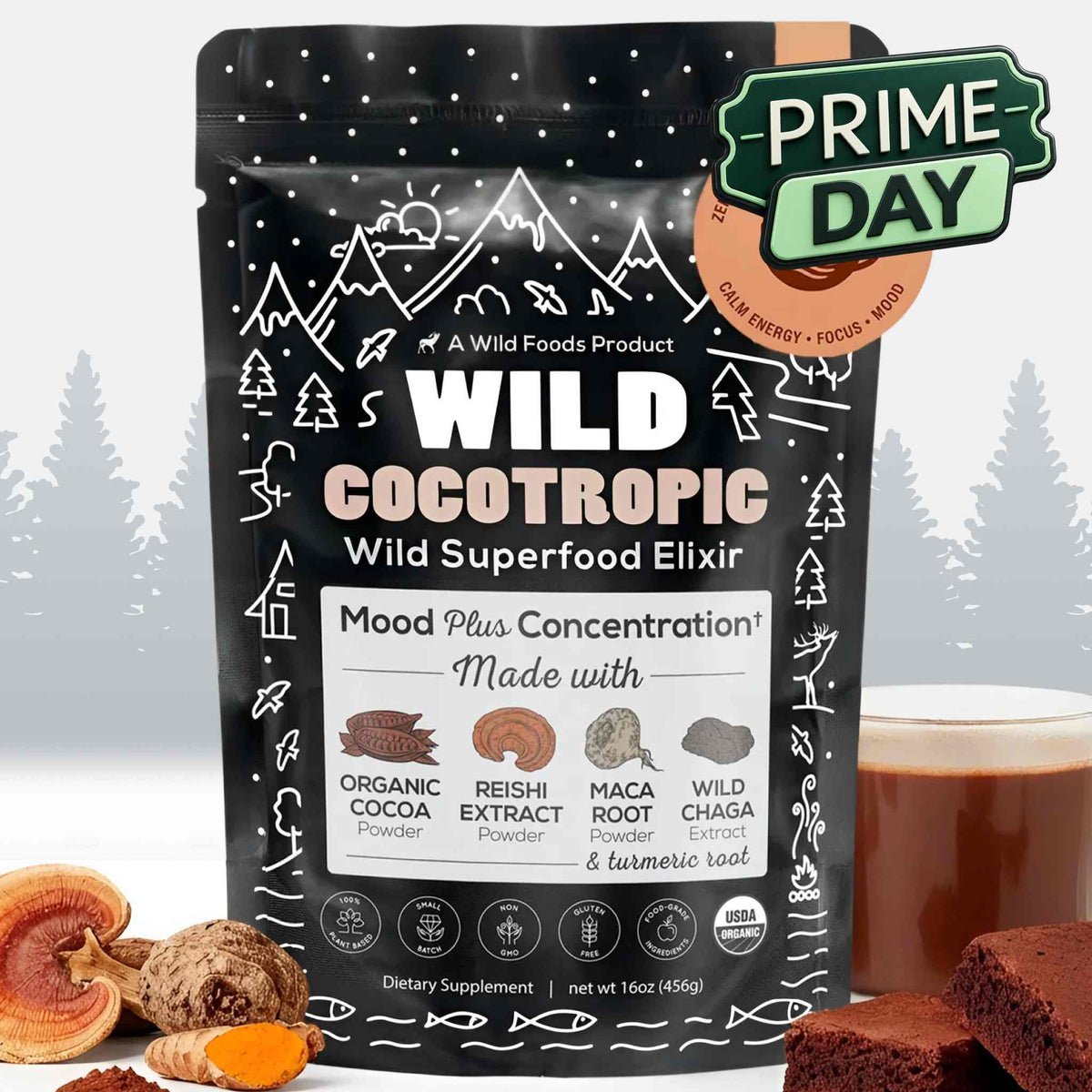 CocoTropic Organic Mushroom Mix for Energy & Focus