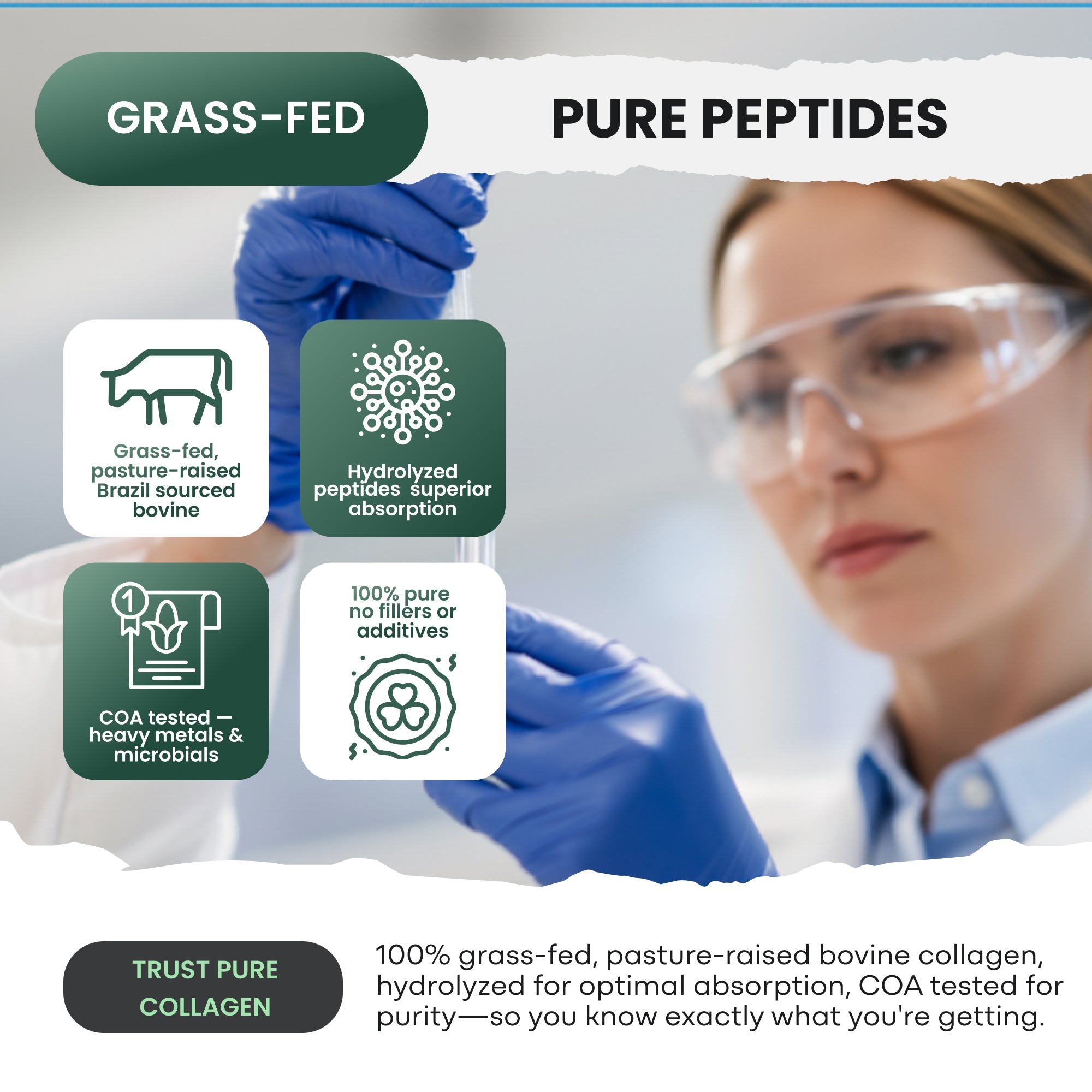 Grass-Fed Collagen Peptides – Skin, Hair & Joint Support