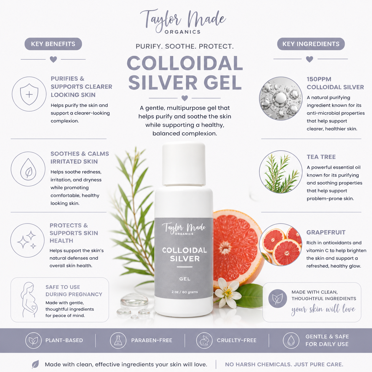 Colloidal Silver Organic Gel