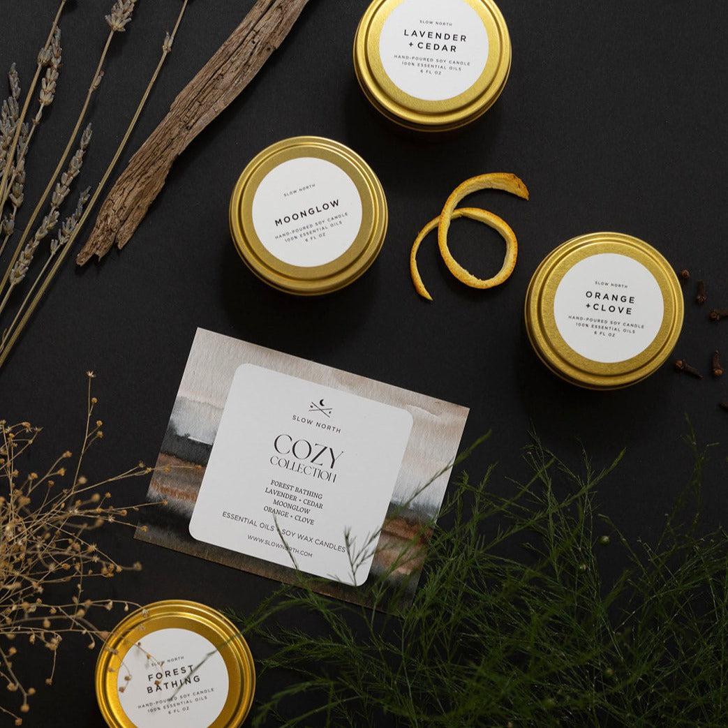 Cozy Collection Soy Wax Candles - 4 Pack