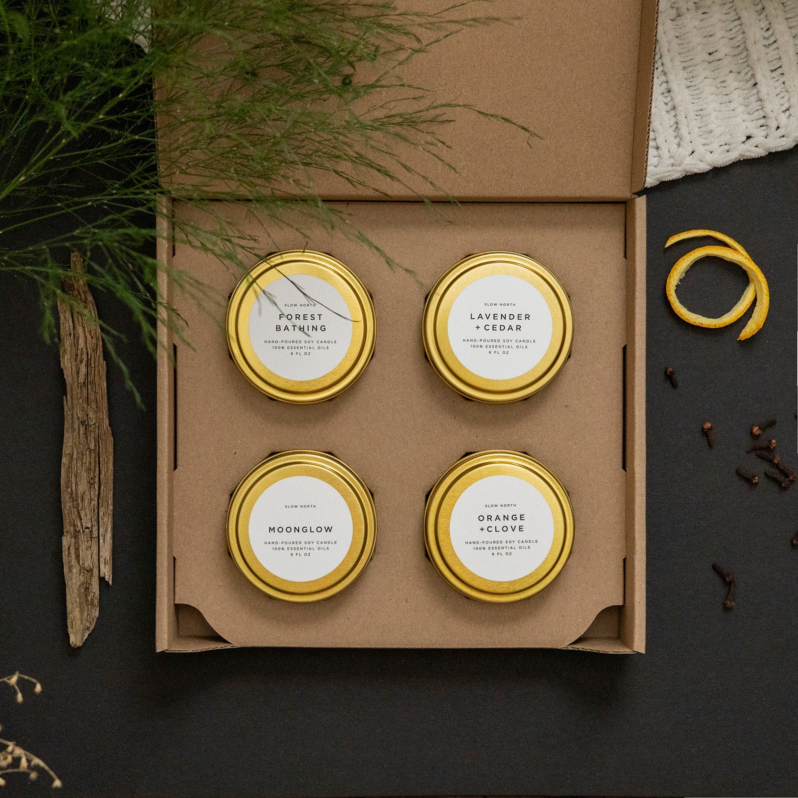 Cozy Collection Soy Wax Candles - 4 Pack