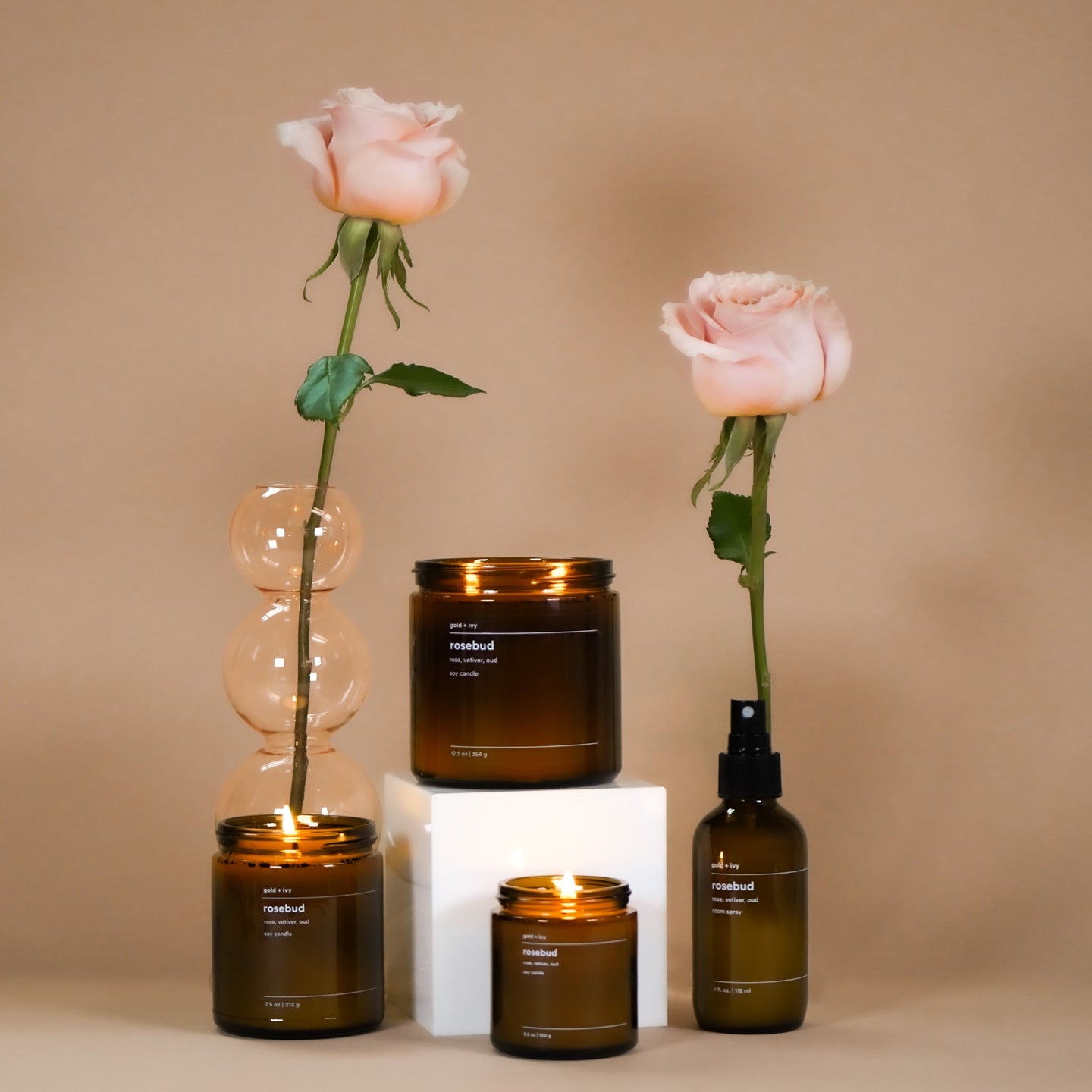 rosebud candle
