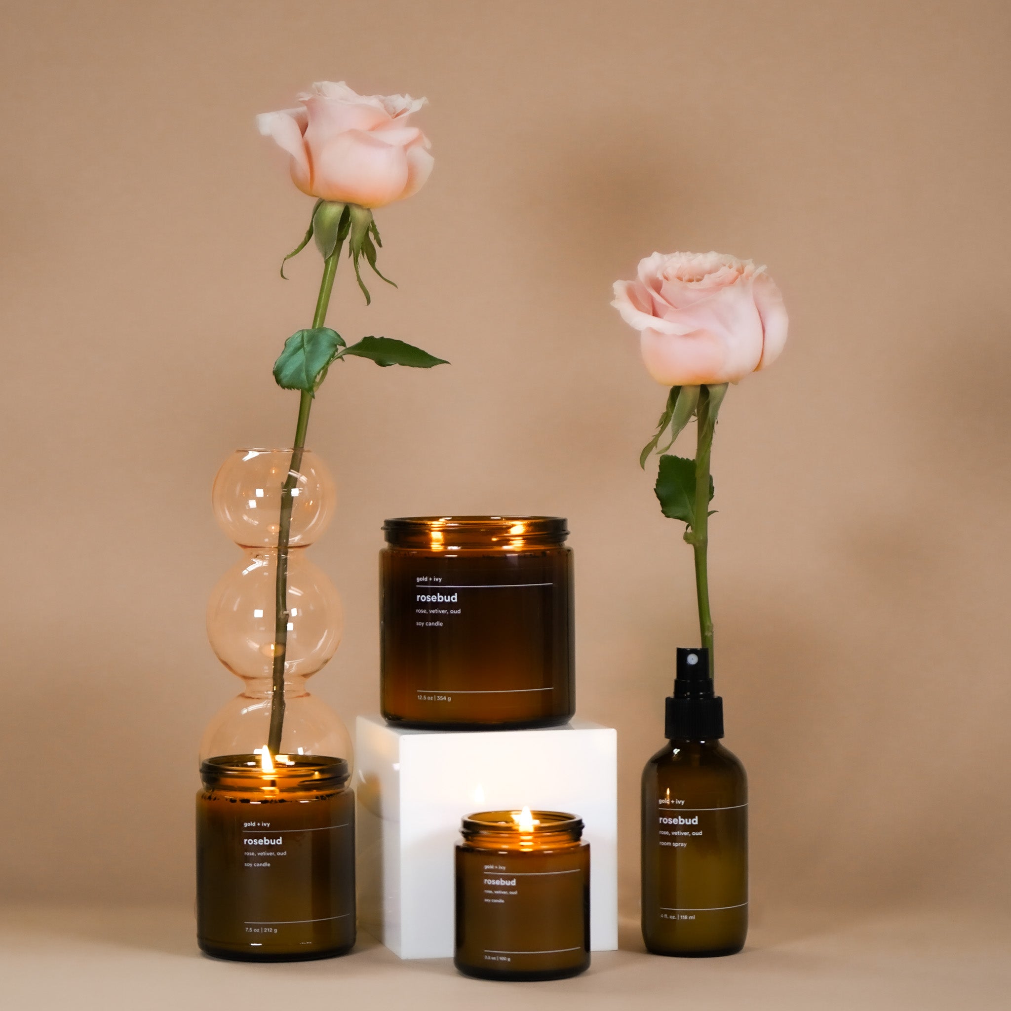 rosebud candle