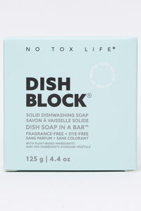 DISH BLOCK® solid dish soap - 4.4 oz (125g) bar - Fragrance Free