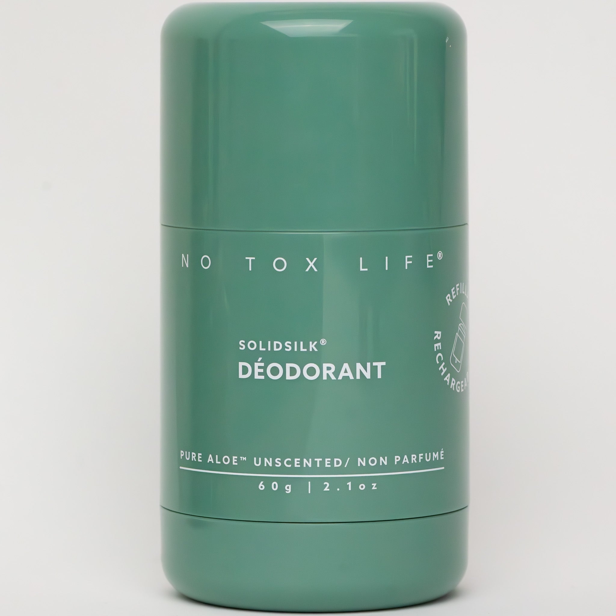 SOLIDSILK® Refillable Deodorant (Pure Aloe Fragrance-Free) - Extra Strength