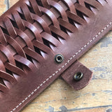Woven Leather Fishtail Wallet