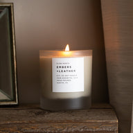 Embers + Leather - Signature Soy Wax Candle (Vetiver + Cedar + Patchouli)