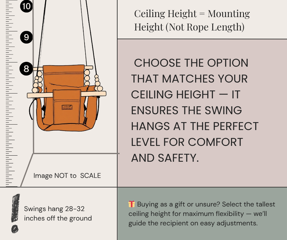 Indoor Swing – Classic Black White Stripe